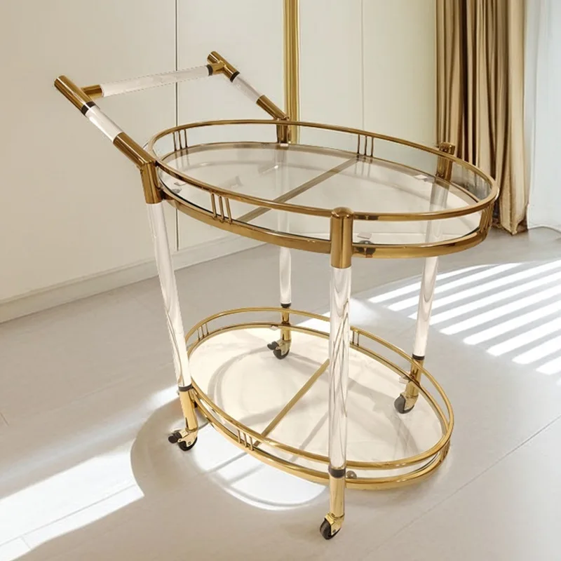 Golden light luxury stainless steel dining car Commercial restaurant Mobile trolley Tea cart Modern simple double-layer wine tru
Golden light luxury stainless steel dining car Commercial restaurant Mobile trolley Tea cart Modern simple double-layer wine tru
