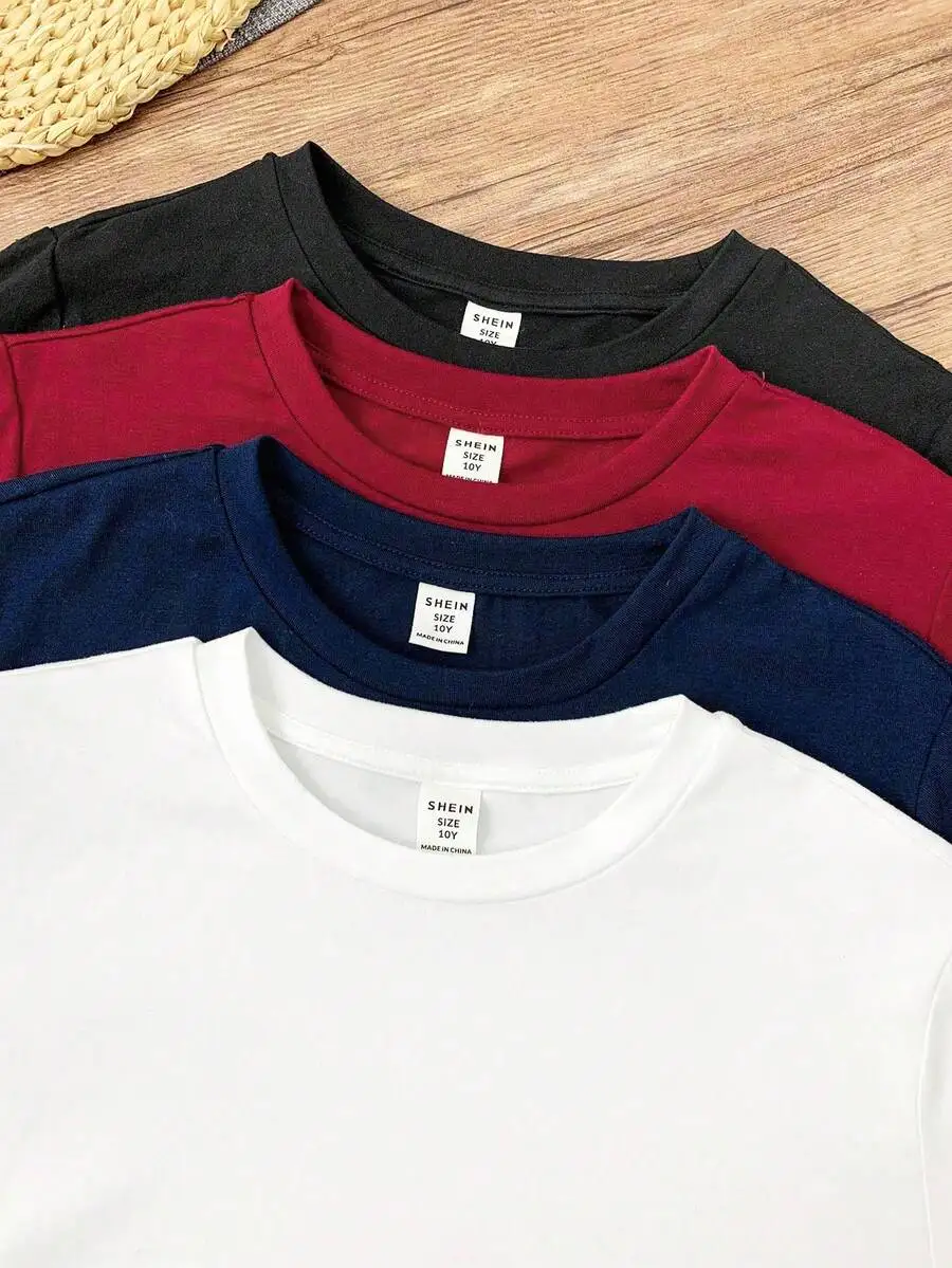 Набор из 4 детских однотонных футболок с круглым вырезом и длинными рукавами, мягкая хлопковая ткань, повседневная одежда на каждый день
Набор из 4 детских однотонных футболок с круглым вырезом и длинными рукавами, мягкая хлопковая ткань, повседневная одежда на каждый день