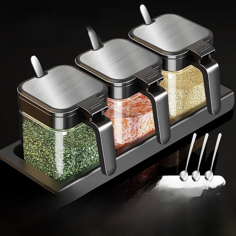 Sed Glass Bottle Seasoning Box with Spoon Storage Container for Cam Hiking Outdoor Activities Seasoning Combo
Sed Glass Bottle Seasoning Box with Spoon Storage Container for Cam Hiking Outdoor Activities Seasoning Combo