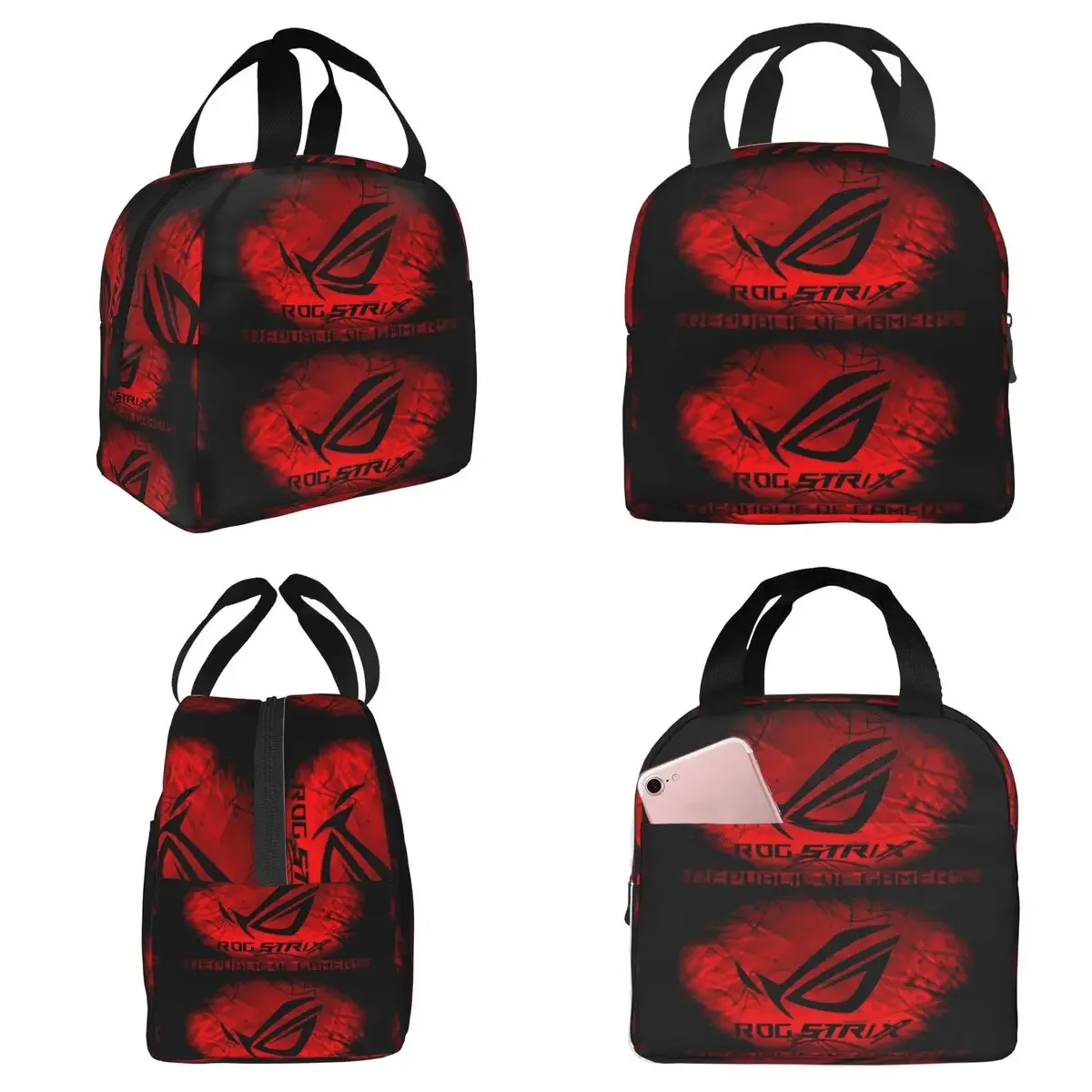 Rog Strix Asus Black And Red Insulated Lunch Bag for Kids School Cooler Thermal Food Box Tote Portable Lunch Boxes Container
Rog Strix Asus Black And Red Insulated Lunch Bag for Kids School Cooler Thermal Food Box Tote Portable Lunch Boxes Container