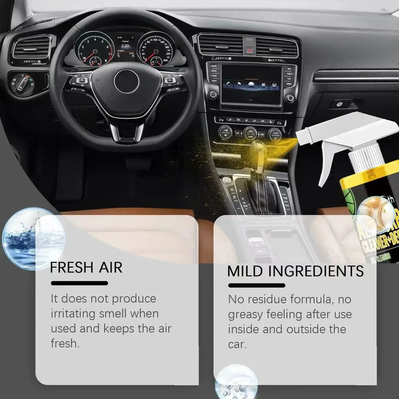 Auto Interior Cleaner Professional Car Dash Cleaner Safe Stain Remover Multi-purpose Interior Detail Spray For Car Interior
Auto Interior Cleaner Professional Car Dash Cleaner Safe Stain Remover Multi-purpose Interior Detail Spray For Car Interior