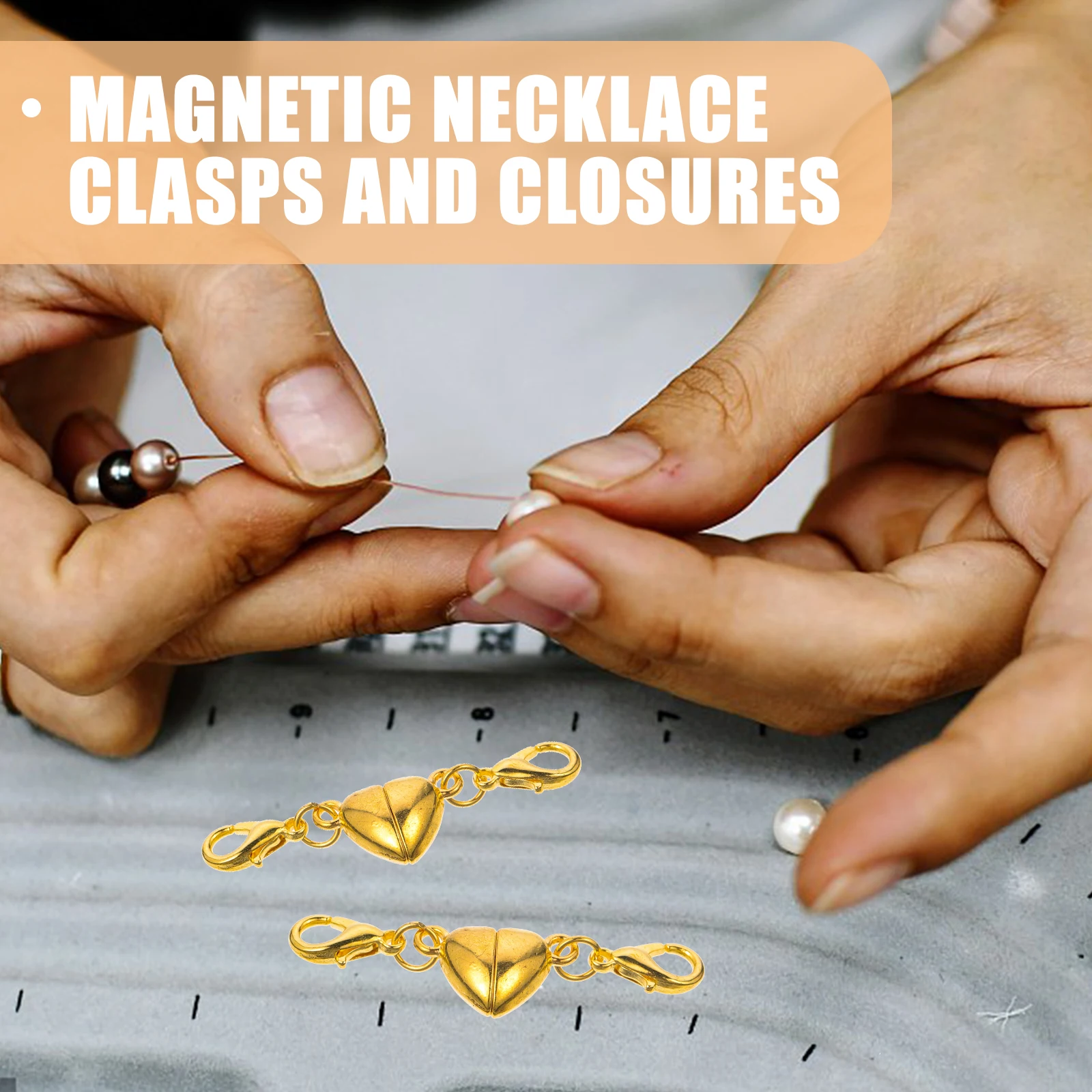 10pcs Heart Shaped Magnetic Clasps White Color for Necklaces Bracelets Jewelry Making Accessories Lobster Clasp Closure 
10pcs Heart Shaped Magnetic Clasps White Color for Necklaces Bracelets Jewelry Making Accessories Lobster Clasp Closure