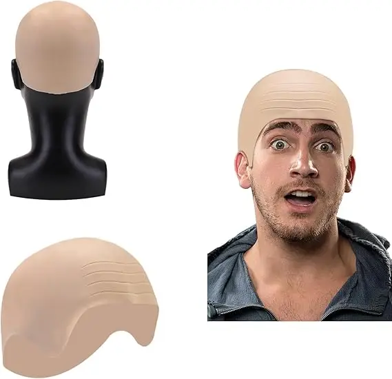 Thick Bald Skin Head Hairless Fake Skull Wig Cap Fancy Dress Costume Cosplay Hat For Men Ladies Halloween Party
Thick Bald Skin Head Hairless Fake Skull Wig Cap Fancy Dress Costume Cosplay Hat For Men Ladies Halloween Party