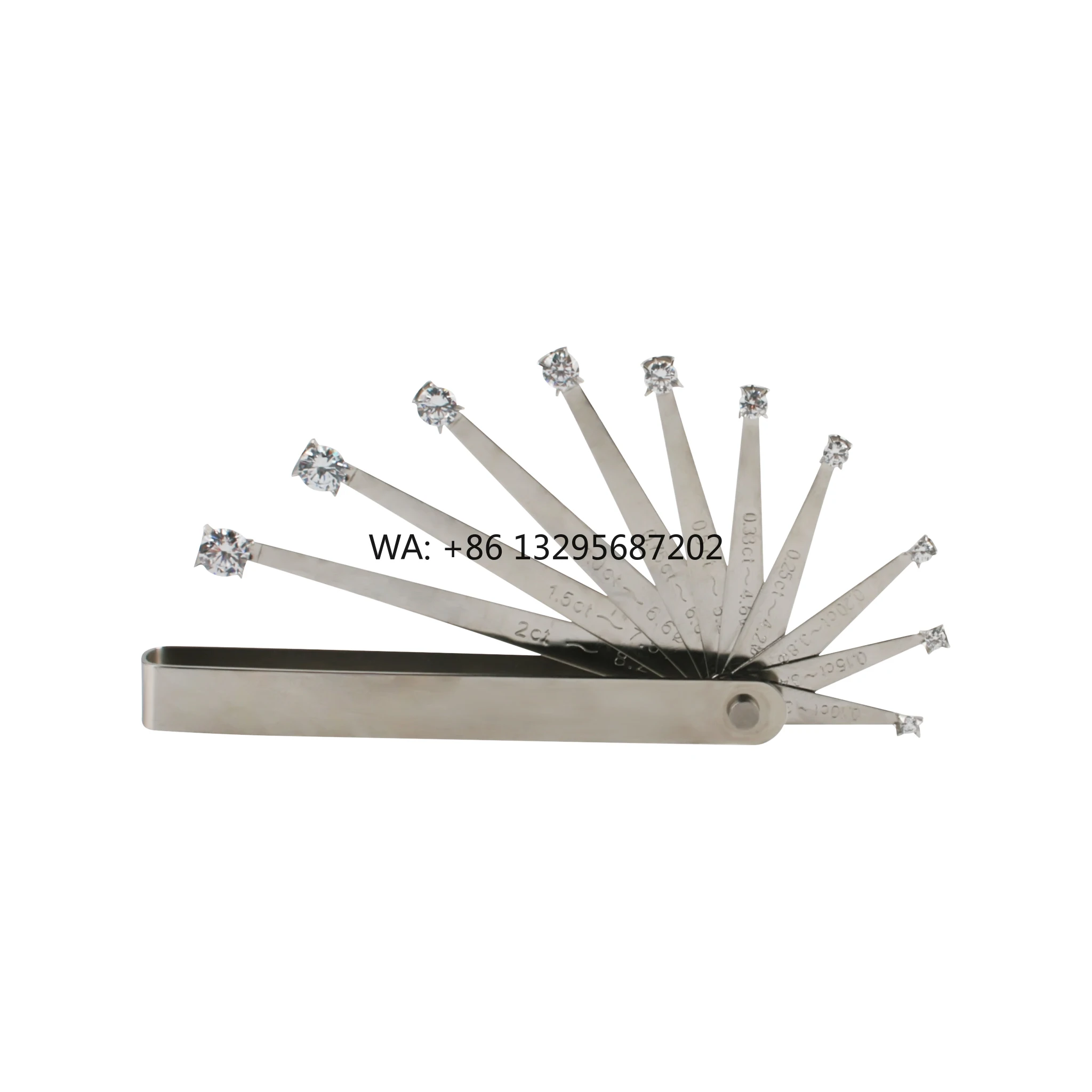 Most Popular Diamond Comparison Set DK104 Your Guide to Diamond Seller Stone Sizes