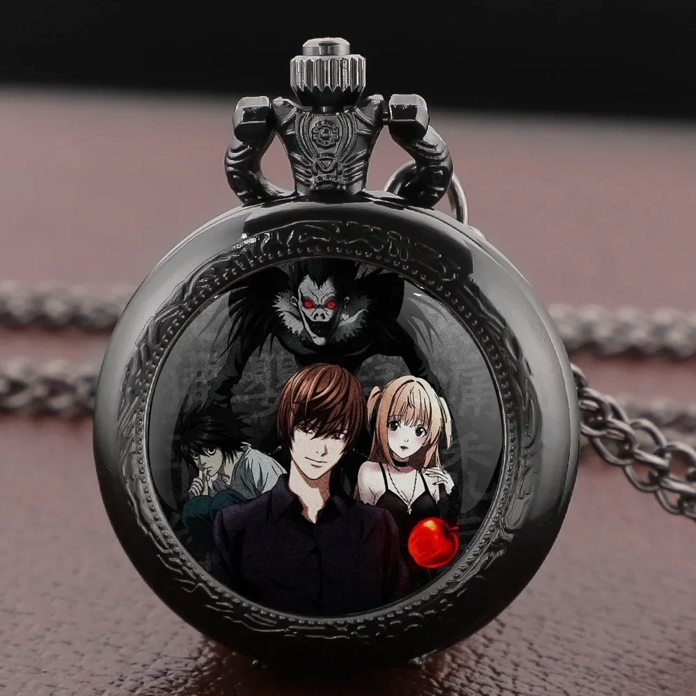 Death Note Anime Characters Glass Dome Vintage Quartz Pocket Watch Men Women Pendant Chain Charm Clock Hours Watch Jewelry Gifts
Death Note Anime Characters Glass Dome Vintage Quartz Pocket Watch Men Women Pendant Chain Charm Clock Hours Watch Jewelry Gifts
