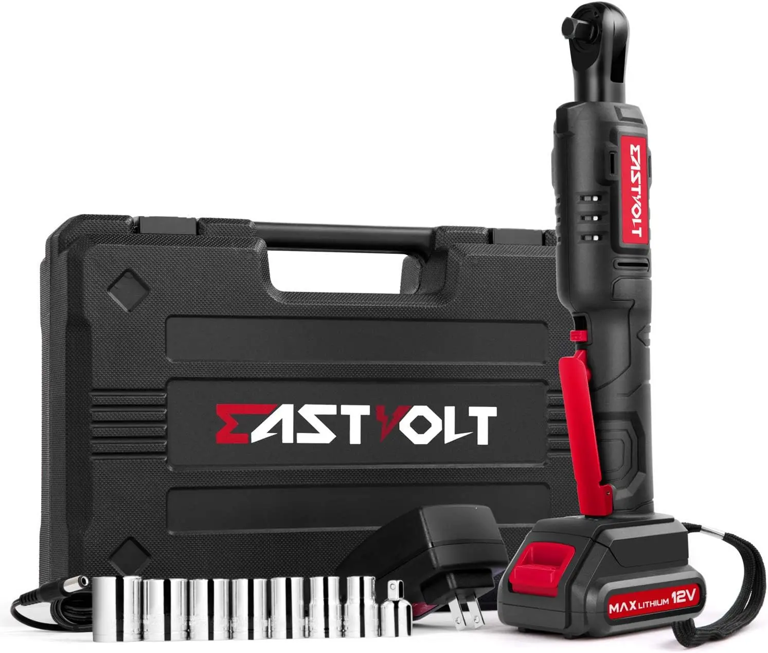 12V Cordless Electric Ratchet Wrench Set, 3/8 Inch 35 Ft-lbs Power Tool Kit with Fast Charger & Battery
12V Cordless Electric Ratchet Wrench Set, 3/8 Inch 35 Ft-lbs Power Tool Kit with Fast Charger & Battery