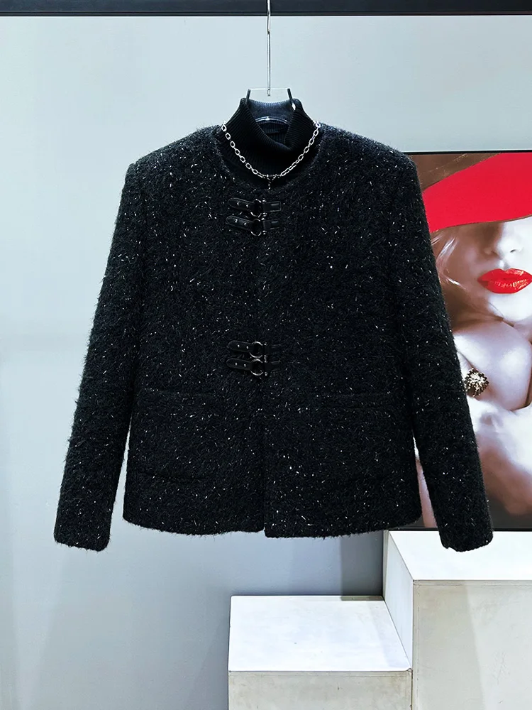 Retro High-End Bla Woolen Jaet Men's Autumn Winter Faionable Versatile Warm Loose Fit Youthful Sle Metal Decoration
Retro High-End Bla Woolen Jaet Men's Autumn Winter Faionable Versatile Warm Loose Fit Youthful Sle Metal Decoration