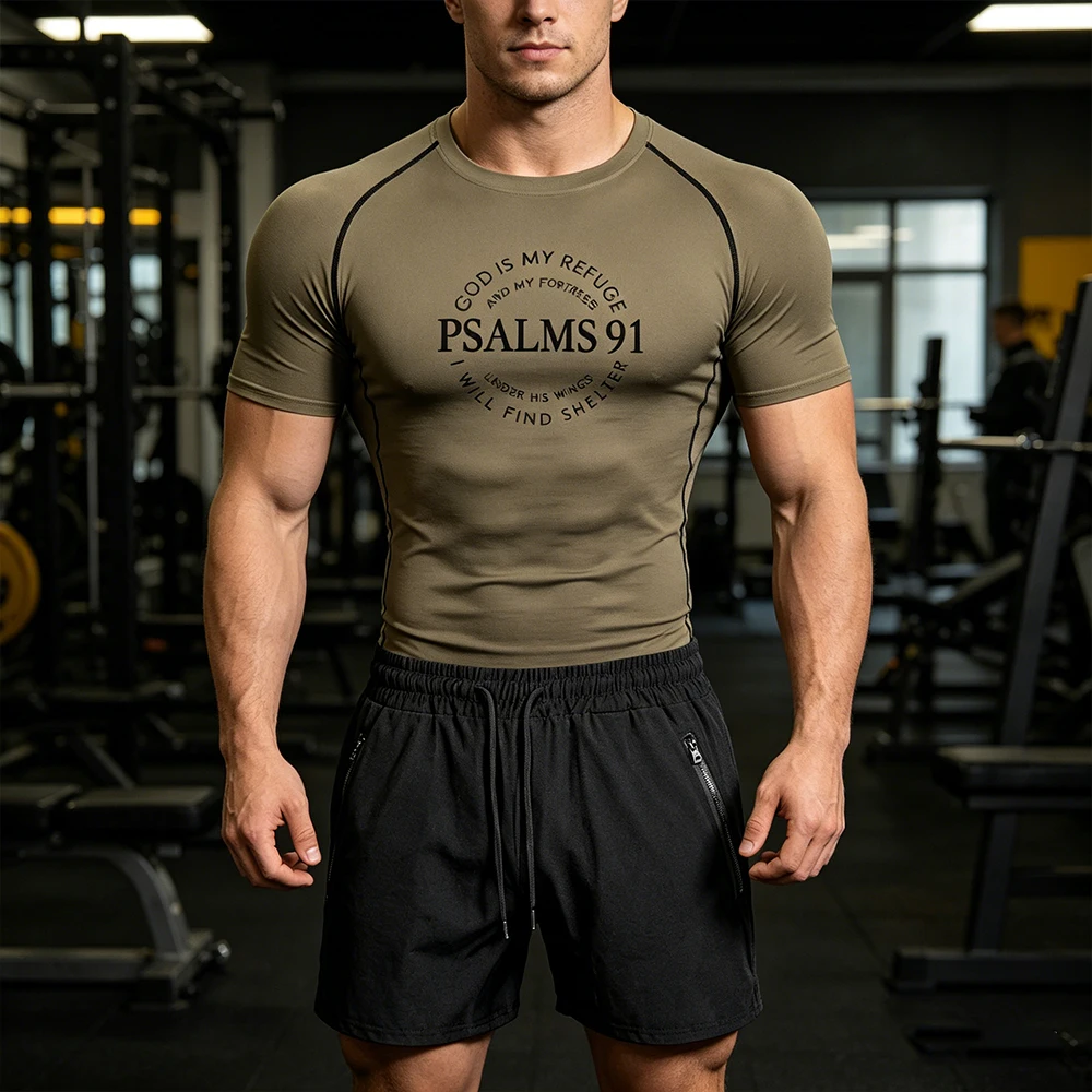 Men's Compression Workout Set Short Sleeve T-shirt + Double Zipper Swim Trunks Quick Dry Gym Fitness Christian Letter Print
Men's Compression Workout Set Short Sleeve T-shirt + Double Zipper Swim Trunks Quick Dry Gym Fitness Christian Letter Print
