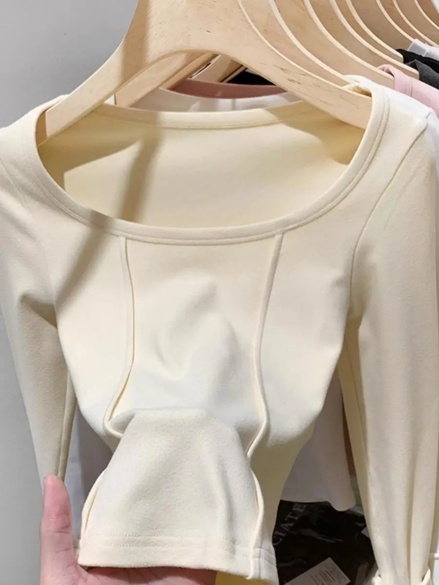 Женская термофутболка с длинным рукавом, базовый слой, с эффектом похудения, модный топ для студентов, для повседневной носки, с круглым вырезом
Женская термофутболка с длинным рукавом, базовый слой, с эффектом похудения, модный топ для студентов, для повседневной носки, с круглым вырезом