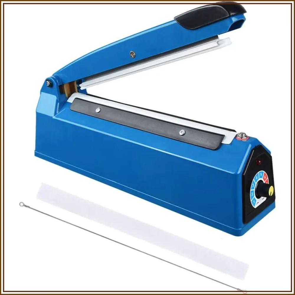 8 Inch Impulse Sealer Handheld Bag Heat Sealing Machine for Home Kitchen Food Storage
8 Inch Impulse Sealer Handheld Bag Heat Sealing Machine for Home Kitchen Food Storage