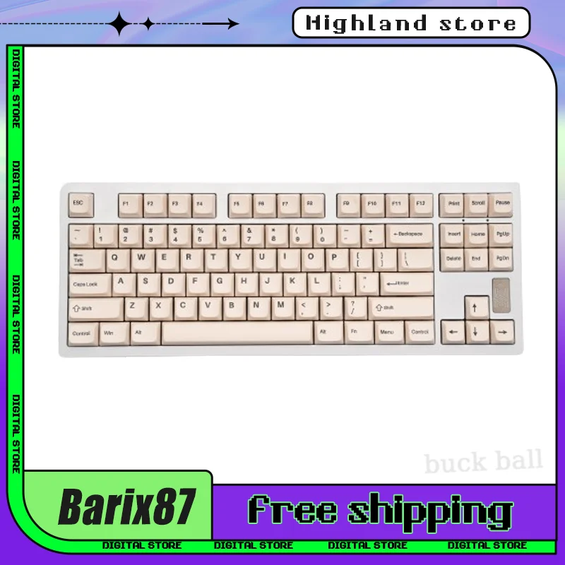 HEAVYSHELL Barix87 Gasket Mechanical Keyboard USB Type c Wireled Keyboards 87Keys Hot-Swap Aluminum Custom Gaming Keyboard Gift
HEAVYSHELL Barix87 Gasket Mechanical Keyboard USB Type c Wireled Keyboards 87Keys Hot-Swap Aluminum Custom Gaming Keyboard Gift