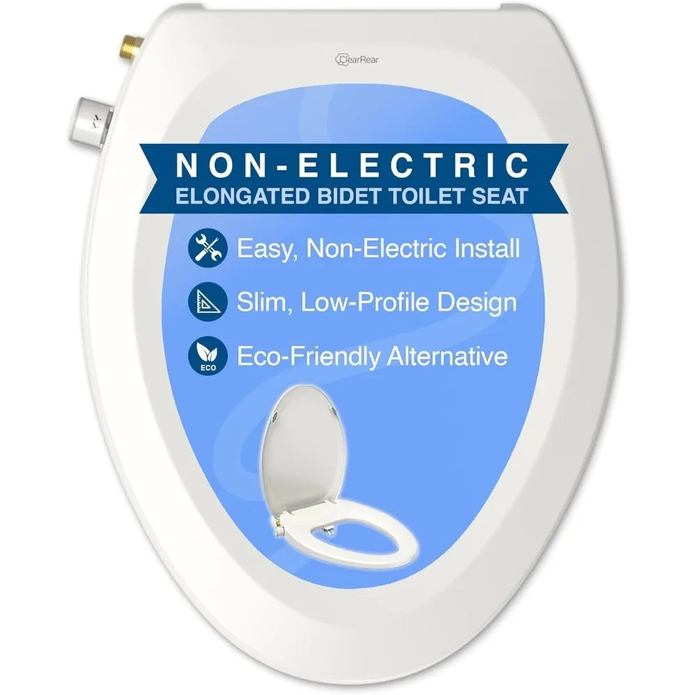 Elongated Bidet Toilet Seat Non Electric Easy Install Self Cleaning Dual Nozzles Adjustable Warm Water Spray
Elongated Bidet Toilet Seat Non Electric Easy Install Self Cleaning Dual Nozzles Adjustable Warm Water Spray
