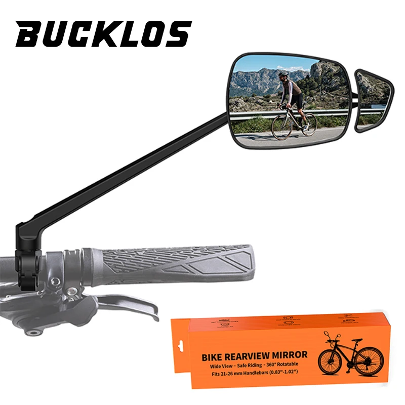 BUCKLOS Bike Rear View Mirror HD Wide Angle Clear Mirror 360° Rotatable Adjustable Cycling Rearview MTB Road Bicycle Accessories
BUCKLOS Bike Rear View Mirror HD Wide Angle Clear Mirror 360° Rotatable Adjustable Cycling Rearview MTB Road Bicycle Accessories
