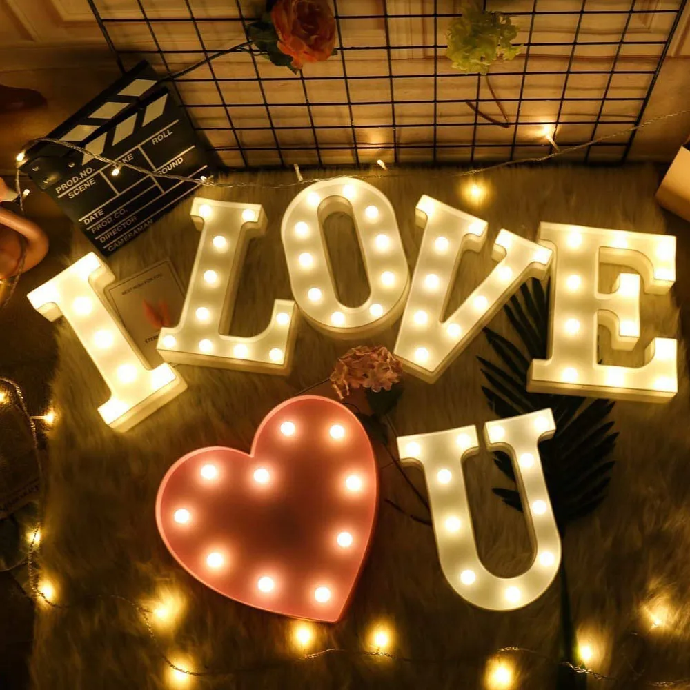 LED Letter Night Light Alphabet Number Heart Plastic LED Light for Wedding Valentines Day Ornament Birthday Party Decoration.
LED Letter Night Light Alphabet Number Heart Plastic LED Light for Wedding Valentines Day Ornament Birthday Party Decoration.