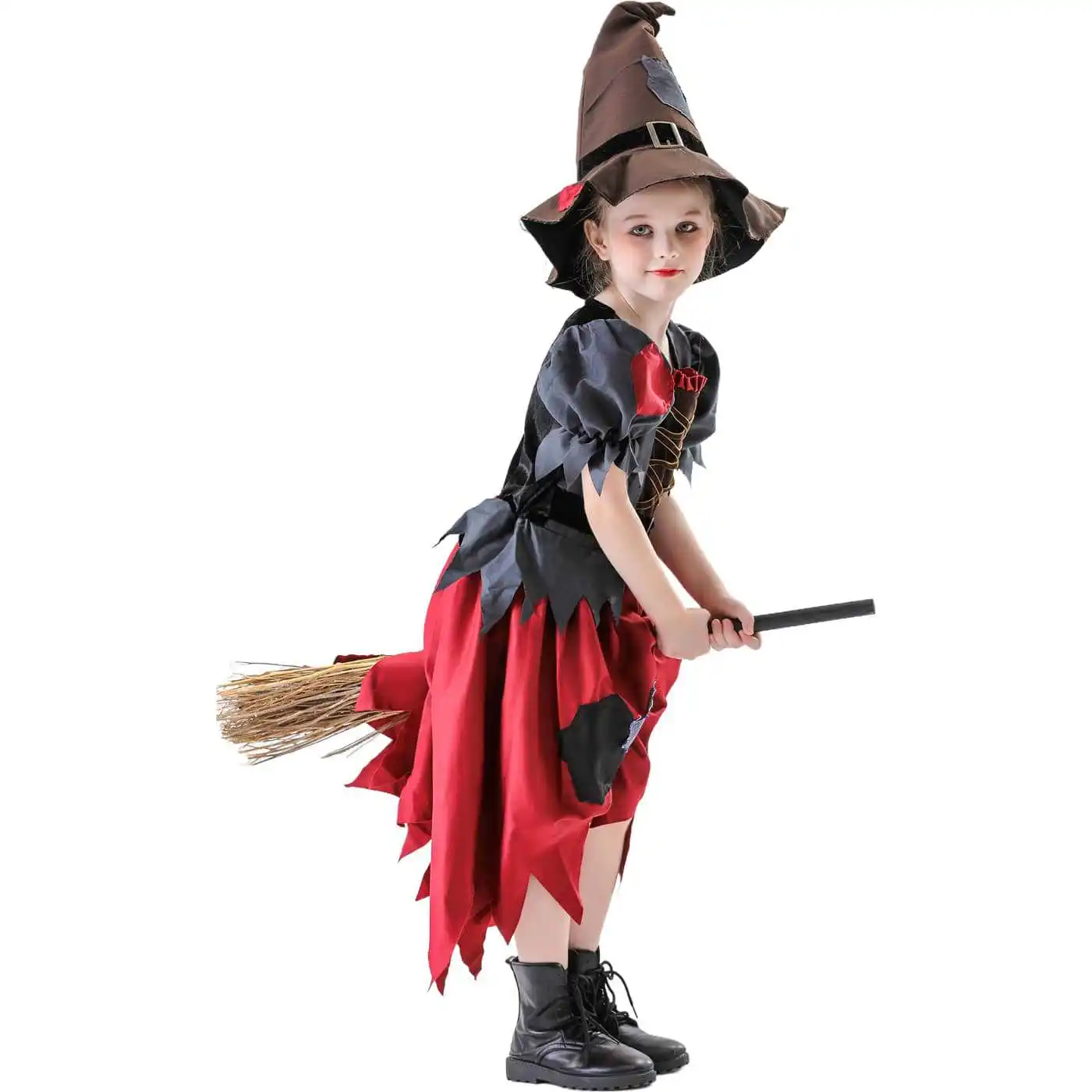 2025 Kids Halloween Wizard of Oz Girls Scarecrow Costume Red Patchwork Girls Wicked Witch Dress up Cosplay for Halloween Costume
2025 Kids Halloween Wizard of Oz Girls Scarecrow Costume Red Patchwork Girls Wicked Witch Dress up Cosplay for Halloween Costume