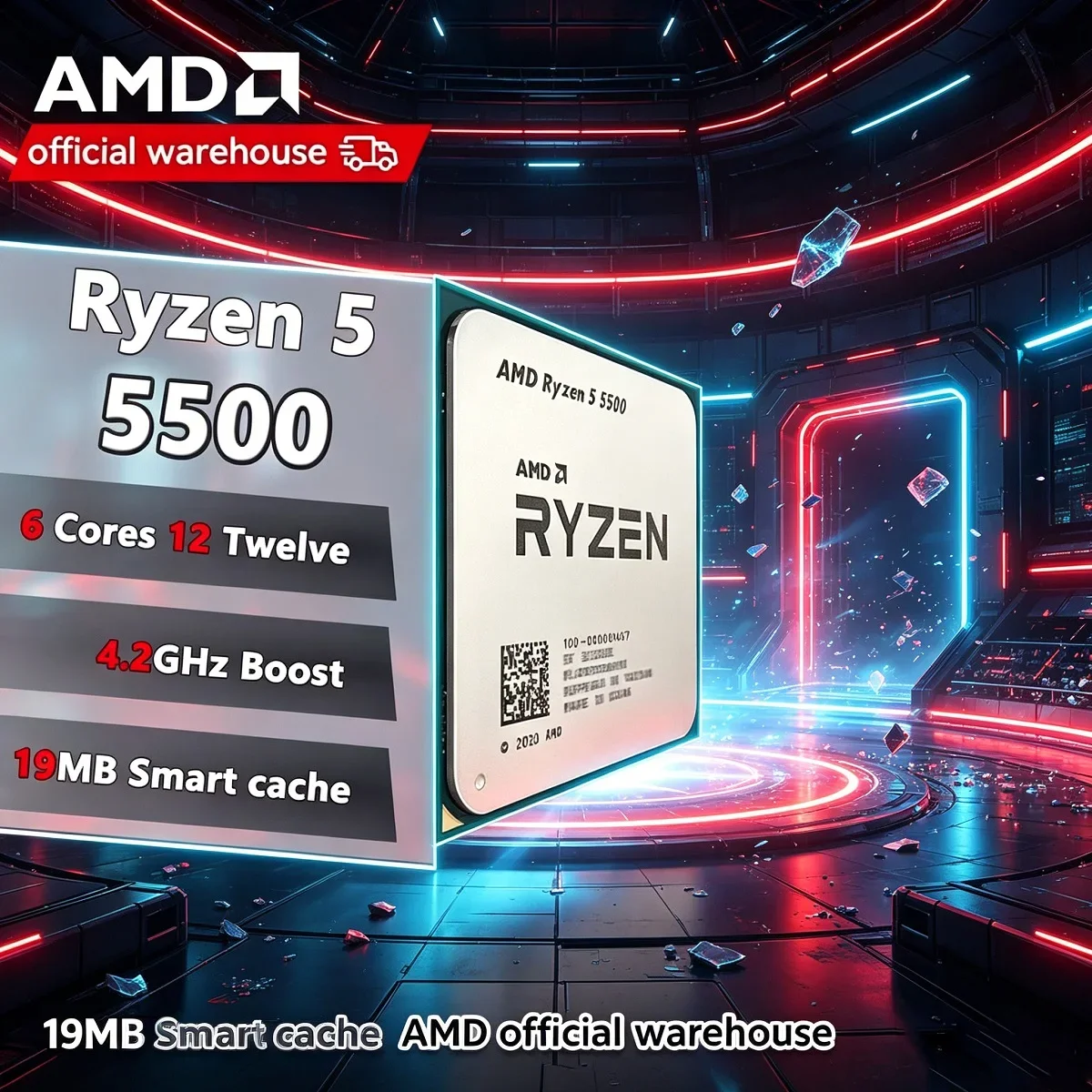 AMD Ryzen 5 5500 Socket AM4 Gaming Processor 3.6GHz 6-Core 12-Thread NEW DDR4 L3=16M 65W 7NM R5 5500 but without fan
AMD Ryzen 5 5500 Socket AM4 Gaming Processor 3.6GHz 6-Core 12-Thread NEW DDR4 L3=16M 65W 7NM R5 5500 but without fan