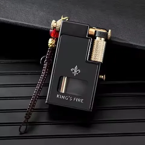 Exquisite Visual Warehouse Black Technology Oil Lighter, Flip Side Sliding Grinding Wheel Ignition, with Hanging Pendant
Exquisite Visual Warehouse Black Technology Oil Lighter, Flip Side Sliding Grinding Wheel Ignition, with Hanging Pendant