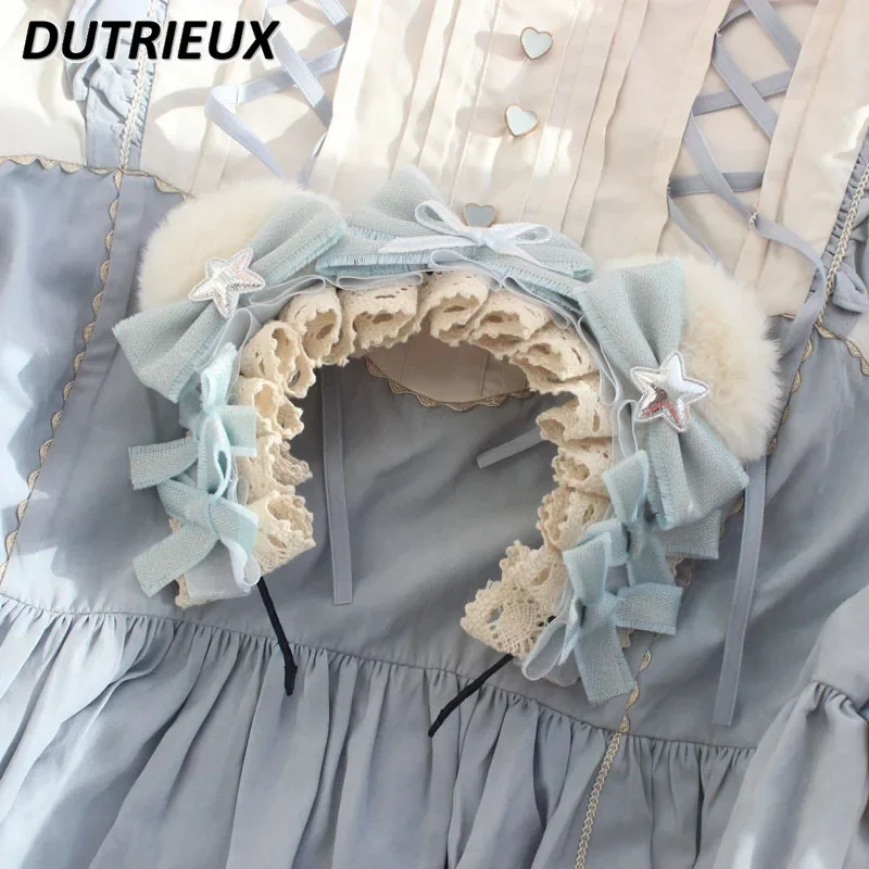 Original New Headwear Handmade Ear Headband Lolita Style Hair Accessories for Women Fashion Sweet Cute Hairbands Female
Original New Headwear Handmade Ear Headband Lolita Style Hair Accessories for Women Fashion Sweet Cute Hairbands Female