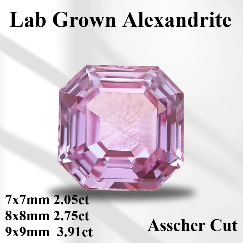 Lab Grown Alexandrite Asscher Cut Change Color Stone DIY Ring Necklace Earrings Main Materials Selectable AGL Certificate
Lab Grown Alexandrite Asscher Cut Change Color Stone DIY Ring Necklace Earrings Main Materials Selectable AGL Certificate