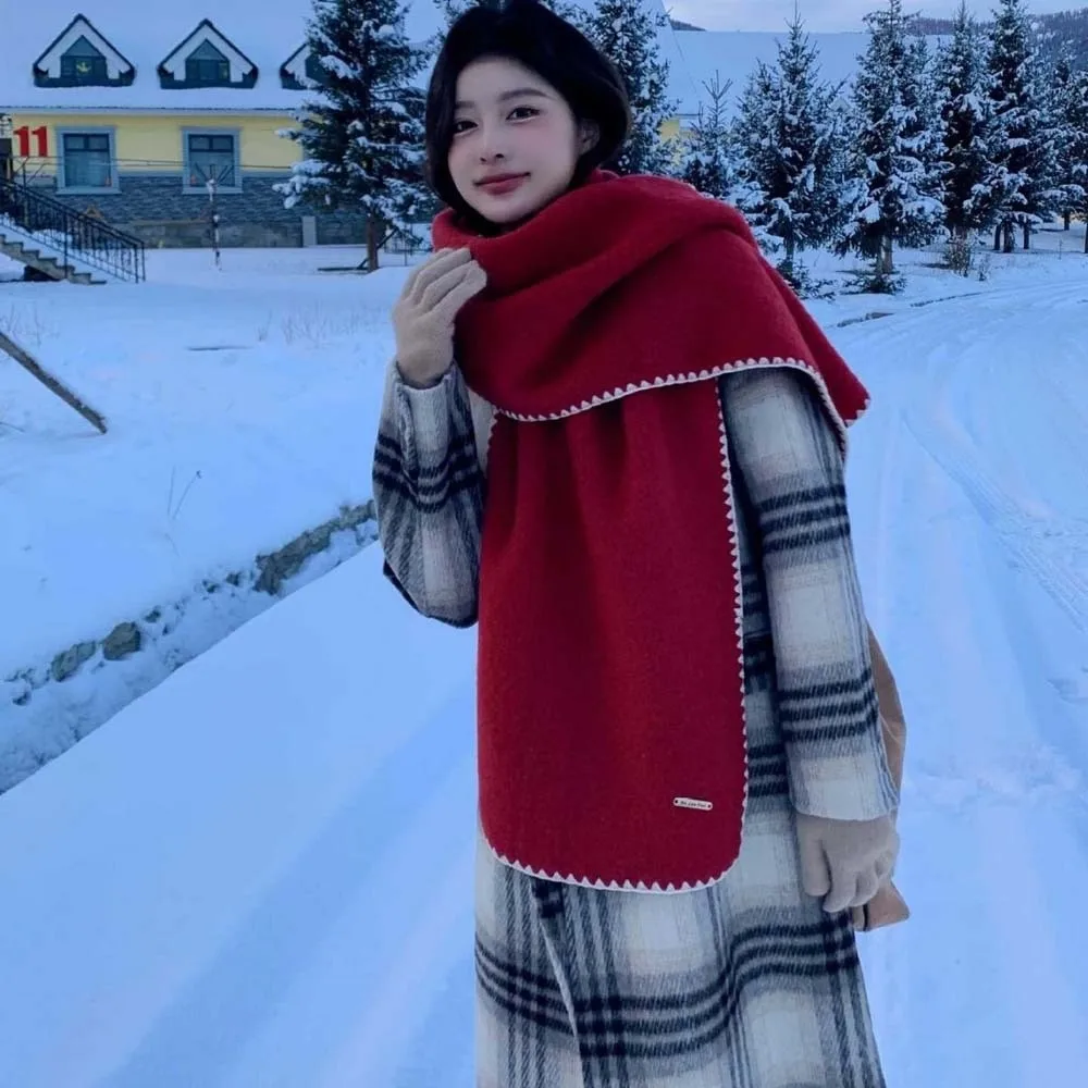 Soft Polyester Lock Edge Winter Scarf Soft Classic Long Thickened Neckscarf French Style Solid Color Women Warmer Scarf Men
Soft Polyester Lock Edge Winter Scarf Soft Classic Long Thickened Neckscarf French Style Solid Color Women Warmer Scarf Men