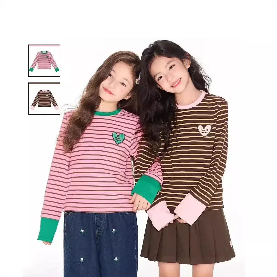 Футболка для девочек, весна-лето 2024, новый полосатый модный топ с длинными рукавами для девочек, хлопковая тонкая рубашка, детская одежда
Футболка для девочек, весна-лето 2024, новый полосатый модный топ с длинными рукавами для девочек, хлопковая тонкая рубашка, детская одежда