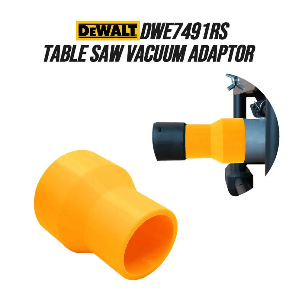 Адаптер для пылесосного шланга, совместимый с настольной пилой DeWalt DWE7491RS
Адаптер для пылесосного шланга, совместимый с настольной пилой DeWalt DWE7491RS