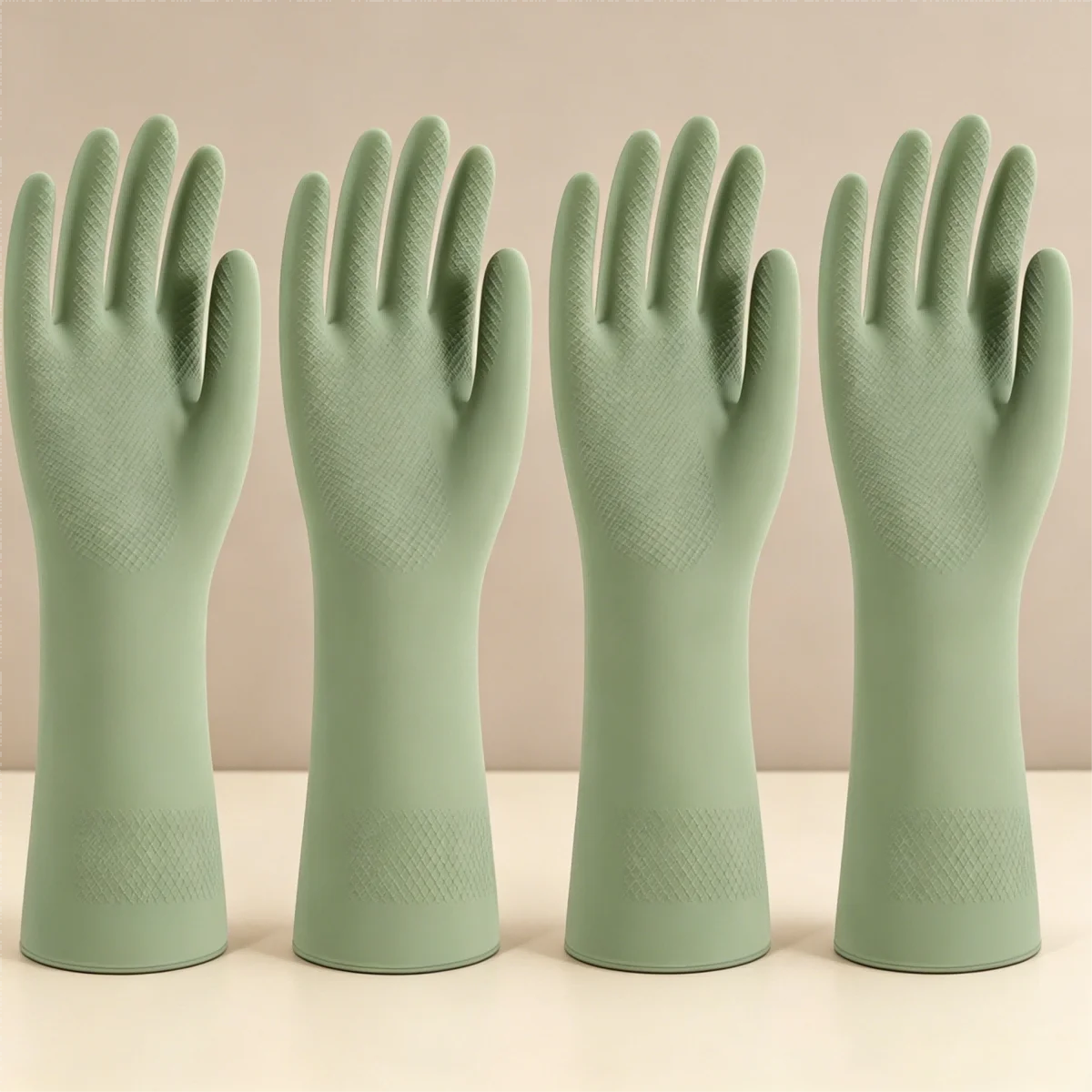 4 Pairs Medium Size Reusable Rubber Dishwashing Gloves Flocked Lining Non-Slip Waterproof Wear Resistant Household Cleaning Gloves Practical Hand Gloves for Dish Washing Home Cleaning Men Women Daily Use
4 Pairs Medium Size Reusable Rubber Dishwashing Gloves Flocked Lining Non-Slip Waterproof Wear Resistant Household Cleaning Gloves Practical Hand Gloves for Dish Washing Home Cleaning Men Women Daily Use