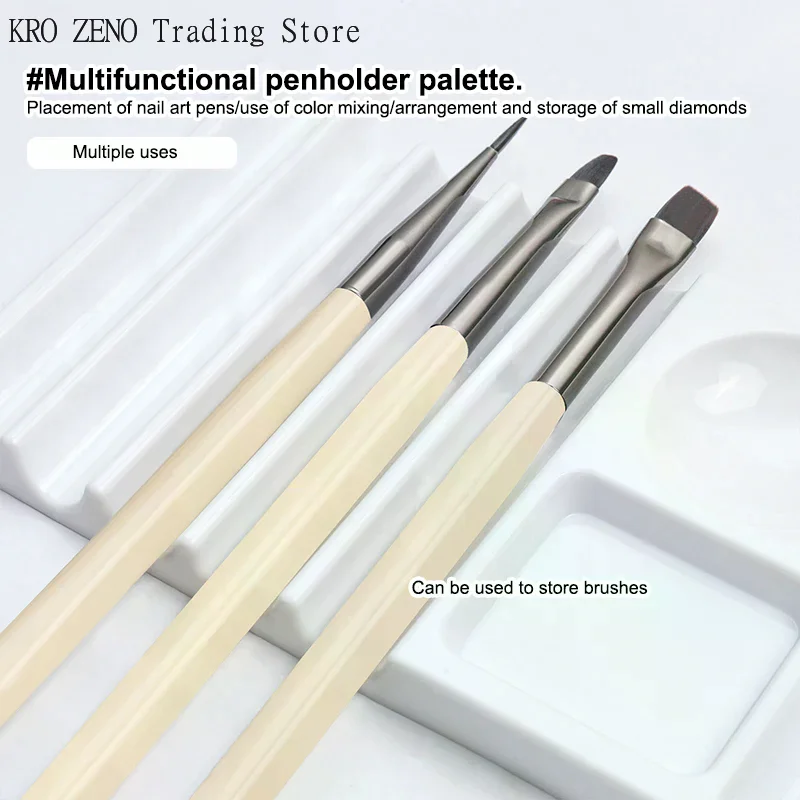1PCS Nail Art Pen Holder 10-Compartment Brush Stand With Color Palette Organize And Display Manicure Tool Plastic Multi-purpose
1PCS Nail Art Pen Holder 10-Compartment Brush Stand With Color Palette Organize And Display Manicure Tool Plastic Multi-purpose
