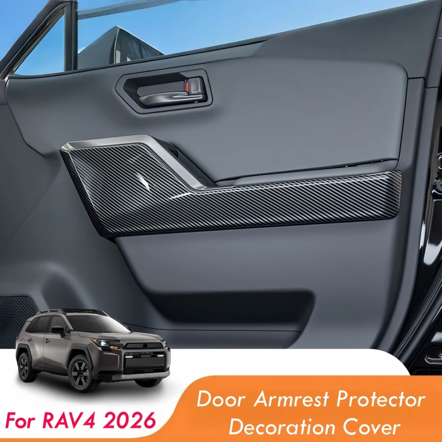 For Toyota RAV4 2026+ Car Door Armrest Protector Covers ABS Carbonfiber Pattern Door Inside Panel Cover 4PCS Set Rav4 Decoration
For Toyota RAV4 2026+ Car Door Armrest Protector Covers ABS Carbonfiber Pattern Door Inside Panel Cover 4PCS Set Rav4 Decoration