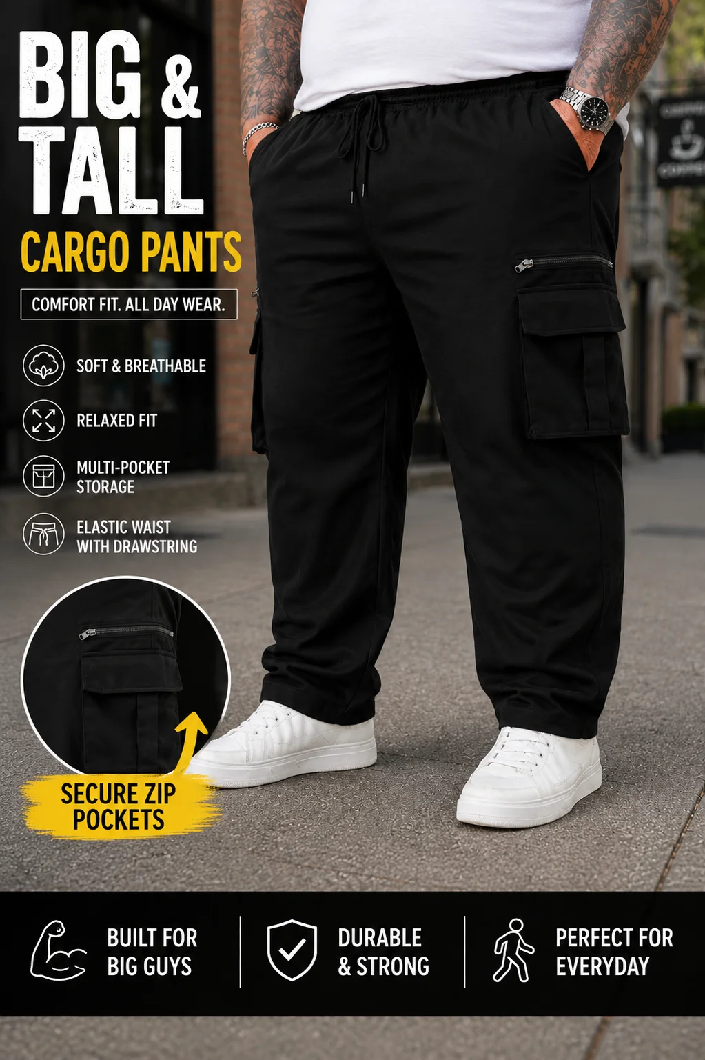 plus Size Men's Solid Color Straight Leg Work Trousers Comfortable Durable Design for Daily Wear And Outdoor Activities
plus Size Men's Solid Color Straight Leg Work Trousers Comfortable Durable Design for Daily Wear And Outdoor Activities