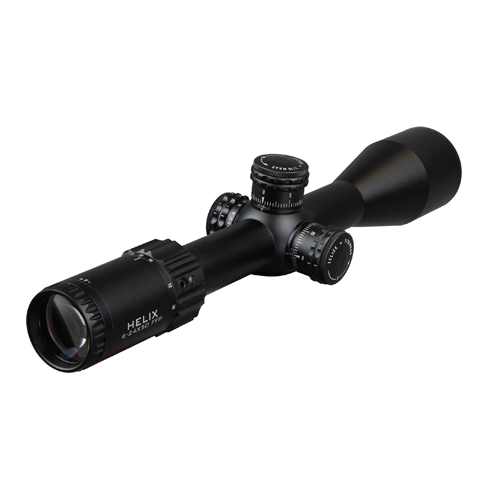 ELEMENT Optics Helix 6-24x50 FFP Riflescope Featuring Zerostop 30mm Tube and APR-2D MRAD Reticle for Precision Shooting
ELEMENT Optics Helix 6-24x50 FFP Riflescope Featuring Zerostop 30mm Tube and APR-2D MRAD Reticle for Precision Shooting