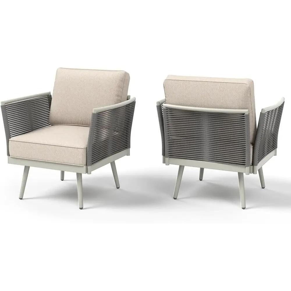 Outdoor Patio Sectional Set with Detachable Armrests, Weather-Resistant Steel Frame, Beige Cushions
Outdoor Patio Sectional Set with Detachable Armrests, Weather-Resistant Steel Frame, Beige Cushions