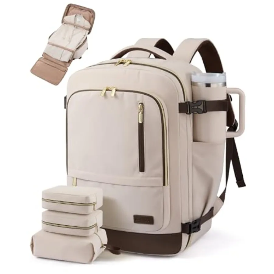 40L Travel Backpack for Women Men with Garment Bag, Airline Approved Carry on Luggage Travel Essentials with 3 Packing Cubes, T
40L Travel Backpack for Women Men with Garment Bag, Airline Approved Carry on Luggage Travel Essentials with 3 Packing Cubes, T
