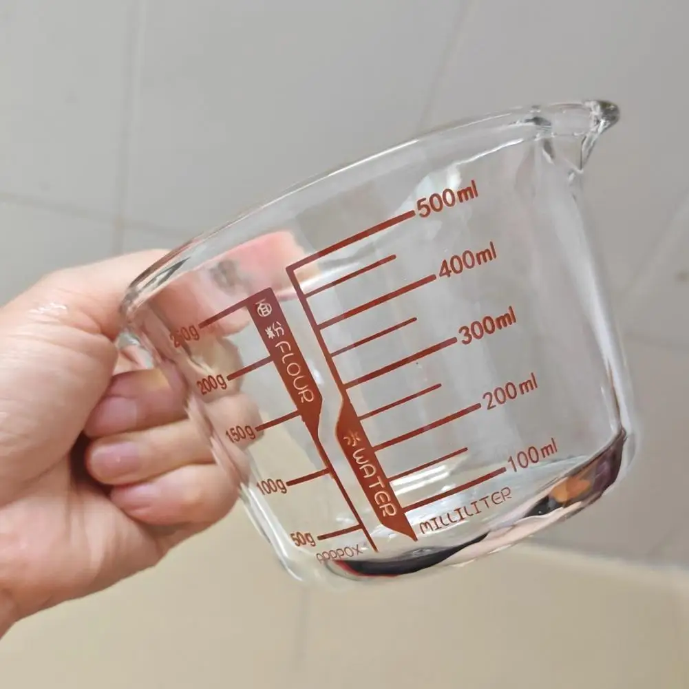 Glass Measuring Cup with Handle 500/1000ml Heat-Resistant Pouring Spout Measuring Cup Liquid Measurement Tool Cooking Utensil
Glass Measuring Cup with Handle 500/1000ml Heat-Resistant Pouring Spout Measuring Cup Liquid Measurement Tool Cooking Utensil