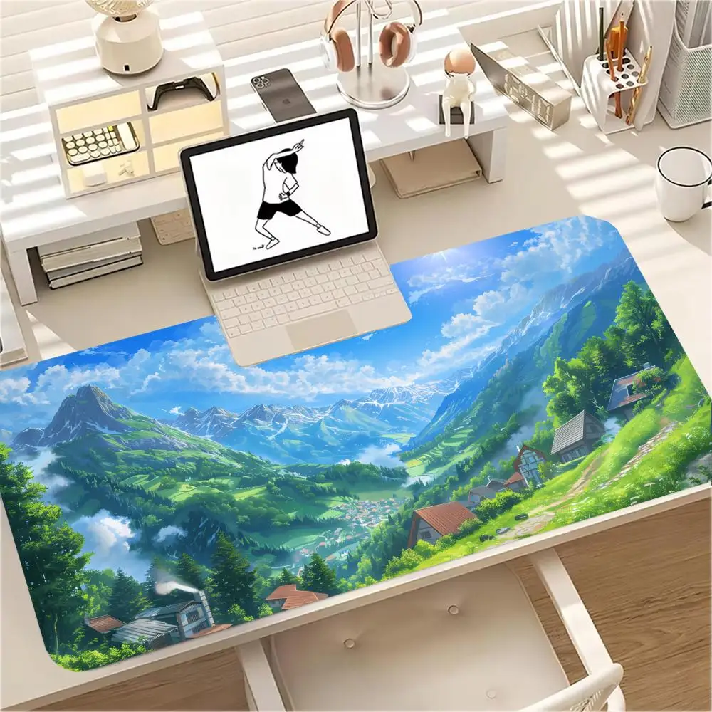 Country house field scenery mouse pad scenery mountain sunset cartoon teclado mouse pad XXL extended computer anti-slip desk pad
Country house field scenery mouse pad scenery mountain sunset cartoon teclado mouse pad XXL extended computer anti-slip desk pad