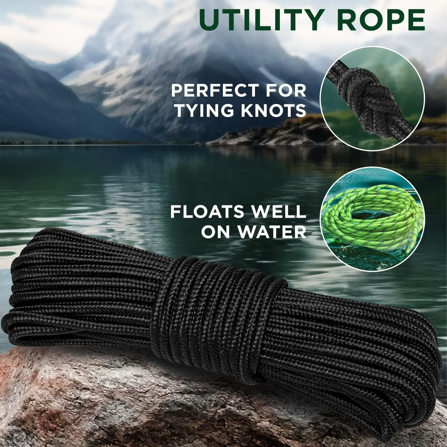 Strong All-Purpose Utility Rope, for Clothes Line Flag Pole, Camping, Crafting, Flag Pole, Indoor & Outdoor, Polypropylene Nylon
Strong All-Purpose Utility Rope, for Clothes Line Flag Pole, Camping, Crafting, Flag Pole, Indoor & Outdoor, Polypropylene Nylon