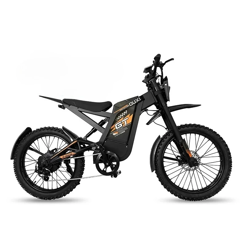 60V 30AH High Power Electric Dirt Bike Dual Suspension Offroad Mountain Ebike Long Range Electric Bicycle Adult Moto Style
60V 30AH High Power Electric Dirt Bike Dual Suspension Offroad Mountain Ebike Long Range Electric Bicycle Adult Moto Style