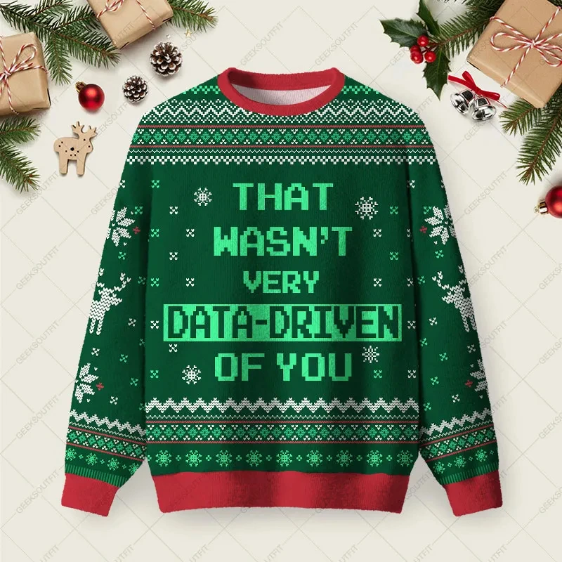That Wasn't Very Data Driven Of You Red Ugly Christmas Sweater Harajuku Fashion Women Jumper Sweater Unisex Streetwear 2026
That Wasn't Very Data Driven Of You Red Ugly Christmas Sweater Harajuku Fashion Women Jumper Sweater Unisex Streetwear 2026