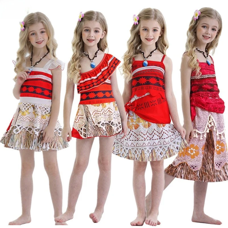 Moana Princess Dress Halloween Party Performance Costume Ocean Adventure New Arrival Children's Polyester Fashion
Moana Princess Dress Halloween Party Performance Costume Ocean Adventure New Arrival Children's Polyester Fashion