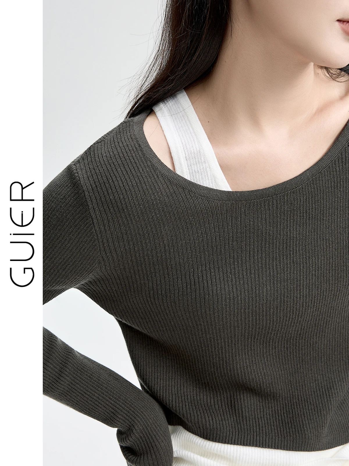 Guier Women's Slim Fit Knitted Sweater 2025 Autumn New Sle Color Blo oulder High Waist Line Casual round Ne Top
Guier Women's Slim Fit Knitted Sweater 2025 Autumn New Sle Color Blo oulder High Waist Line Casual round Ne Top