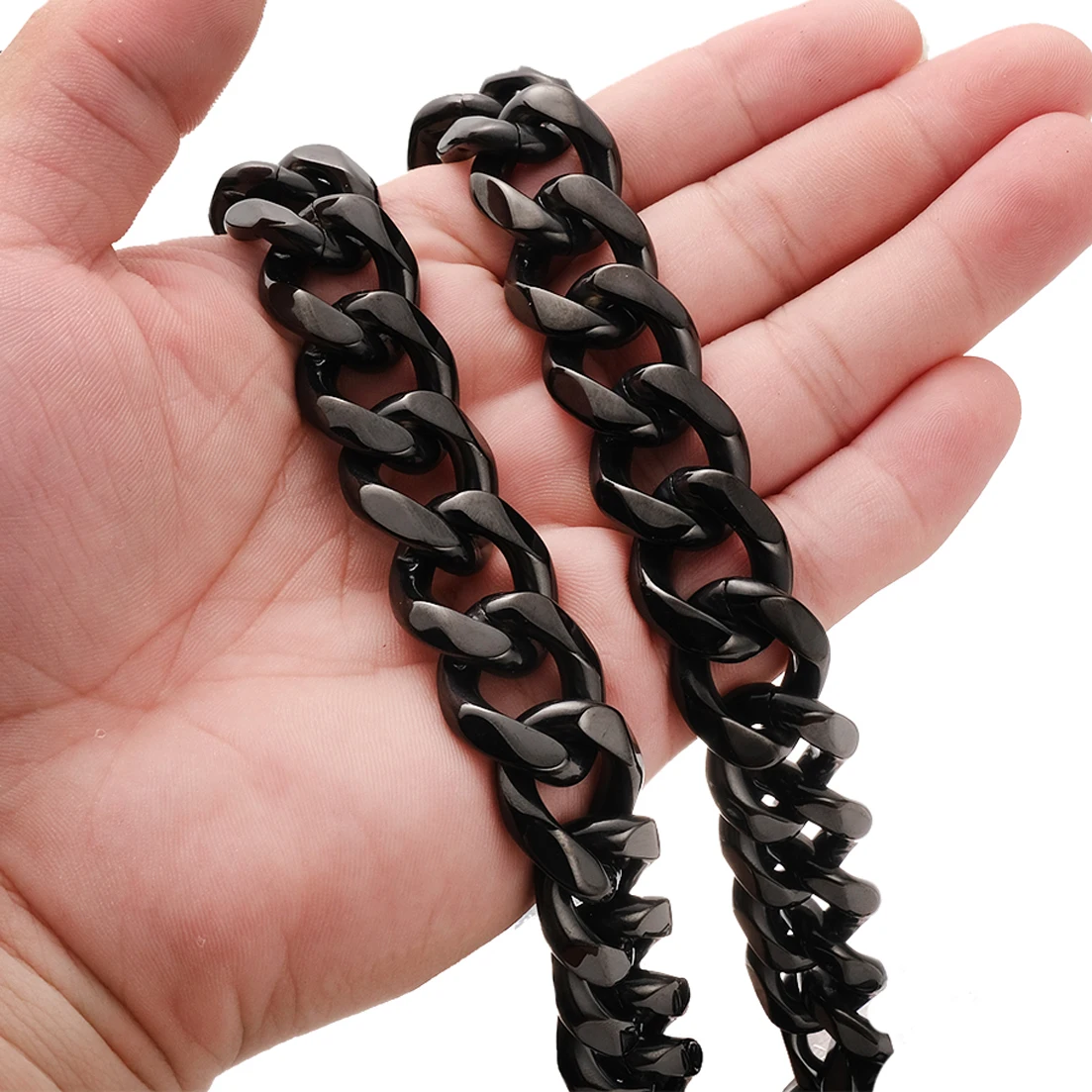Any Length 7-40" 19mm High Quality Solid 316L Stainless Steel Link Cuban Chain Necklace for Men Black Color Jewelry Accessories
Any Length 7-40" 19mm High Quality Solid 316L Stainless Steel Link Cuban Chain Necklace for Men Black Color Jewelry Accessories