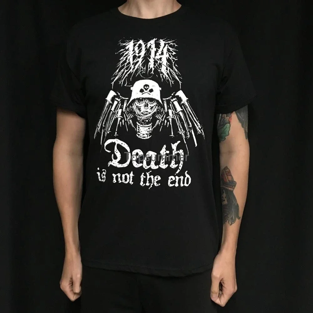 1914 Death Is Not The End T Shirt Bolt Thrower Benediction Paradise Lost Winter Marduk Behemoth Minenwerfer God Dethroned
1914 Death Is Not The End T Shirt Bolt Thrower Benediction Paradise Lost Winter Marduk Behemoth Minenwerfer God Dethroned
