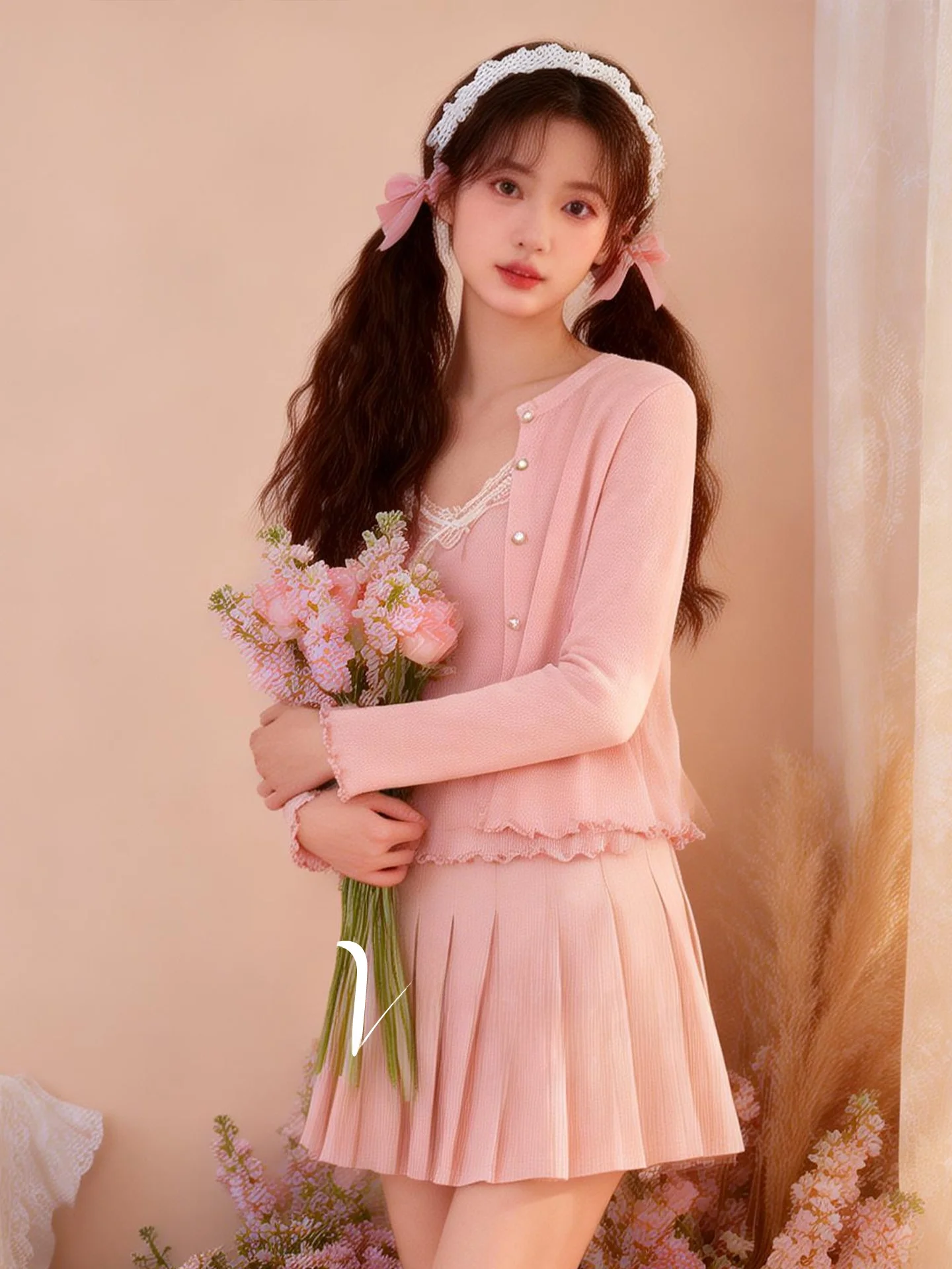 plus Size Women's Sweet Knitted Crop Top And Cardigan Set Casual Style Spring 2026 Fashion Slimming Effect Ensemble
plus Size Women's Sweet Knitted Crop Top And Cardigan Set Casual Style Spring 2026 Fashion Slimming Effect Ensemble