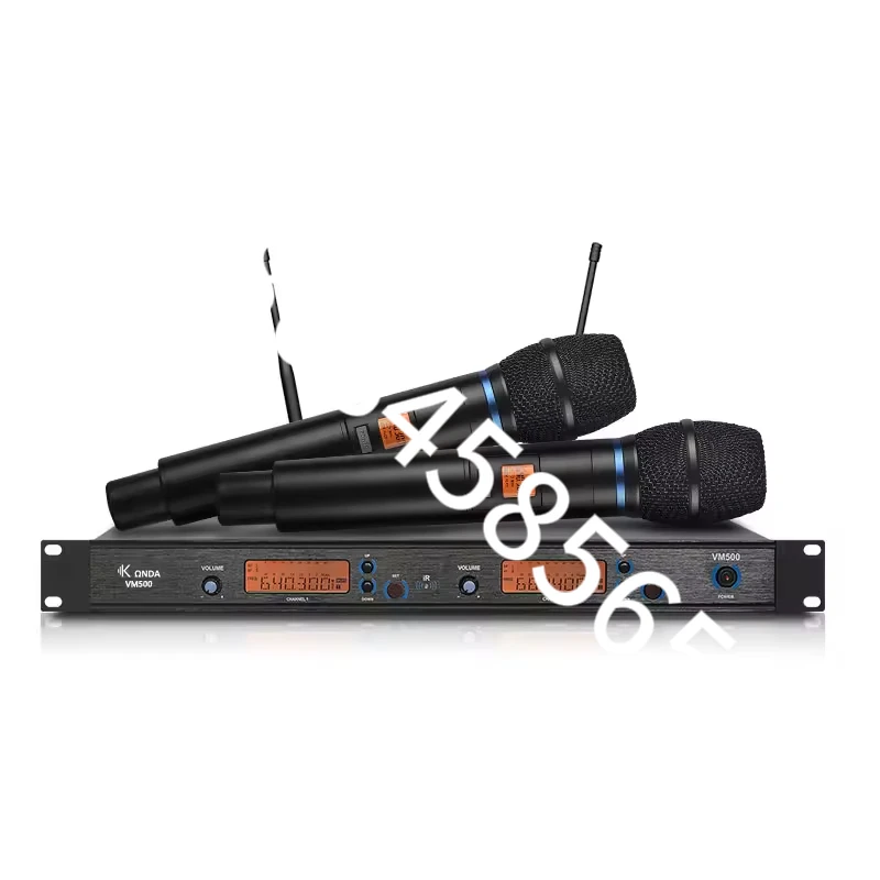 VM500 Dual Channel Lightweight Professional Wireless Karaoke Microphone UHF Handheld for Conference Room Stage
VM500 Dual Channel Lightweight Professional Wireless Karaoke Microphone UHF Handheld for Conference Room Stage