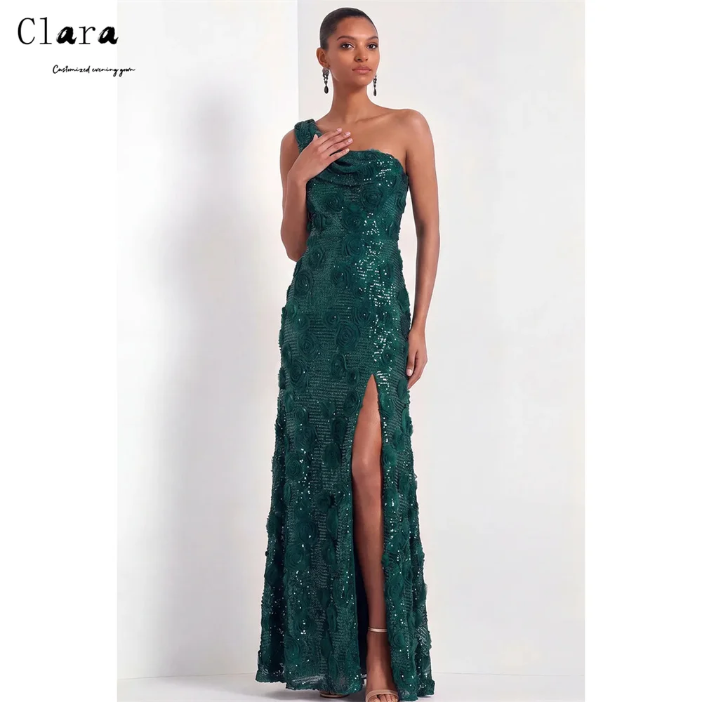 Clara Custom Green One Shoulder Shiny Flower Elegant Night Dresses for Luxury Party Evening Gown Formal Dress 2026 Woman Women's
Clara Custom Green One Shoulder Shiny Flower Elegant Night Dresses for Luxury Party Evening Gown Formal Dress 2026 Woman Women's