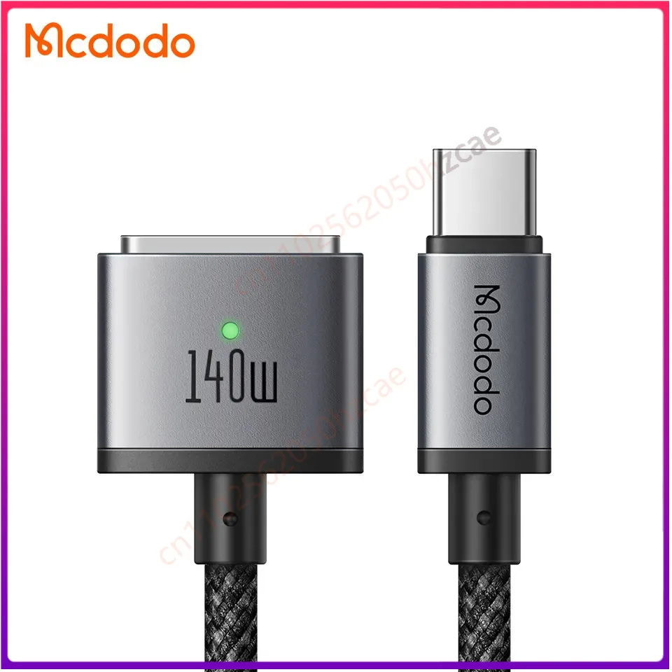 140W USB C to Magsaf Aluminum Nylon Cable with LED PD3.1 Type-C to Magsafing 3 Cable 2m for Macbook Air/Pro14 /Pro16
140W USB C to Magsaf Aluminum Nylon Cable with LED PD3.1 Type-C to Magsafing 3 Cable 2m for Macbook Air/Pro14 /Pro16
