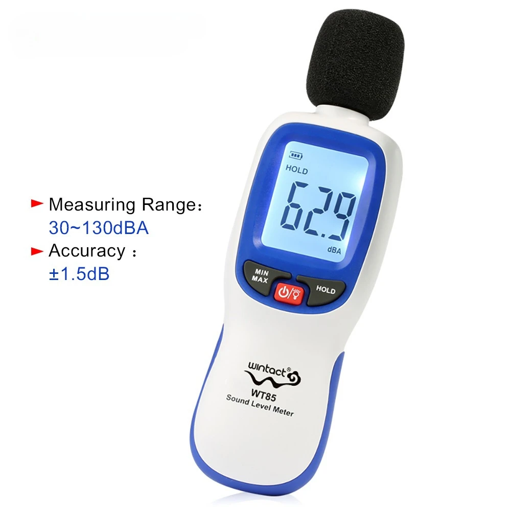 GM1353 WT85 Digital Noise Meter Household Decibel Professional Noise Volume Tester
GM1353 WT85 Digital Noise Meter Household Decibel Professional Noise Volume Tester