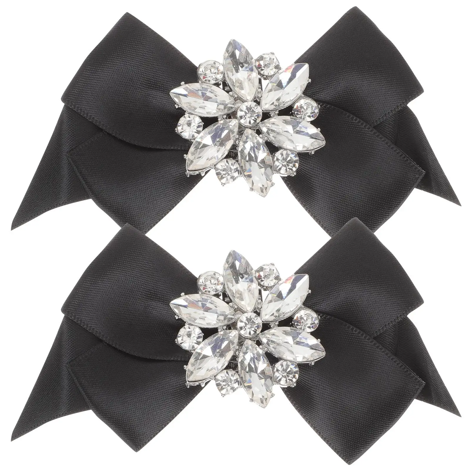2 Pcs Bow Shoe Clips for Women Black Crystal Decorative Accessories Wedding Shoe Buckles High Heels Flat Shoes Decor
2 Pcs Bow Shoe Clips for Women Black Crystal Decorative Accessories Wedding Shoe Buckles High Heels Flat Shoes Decor