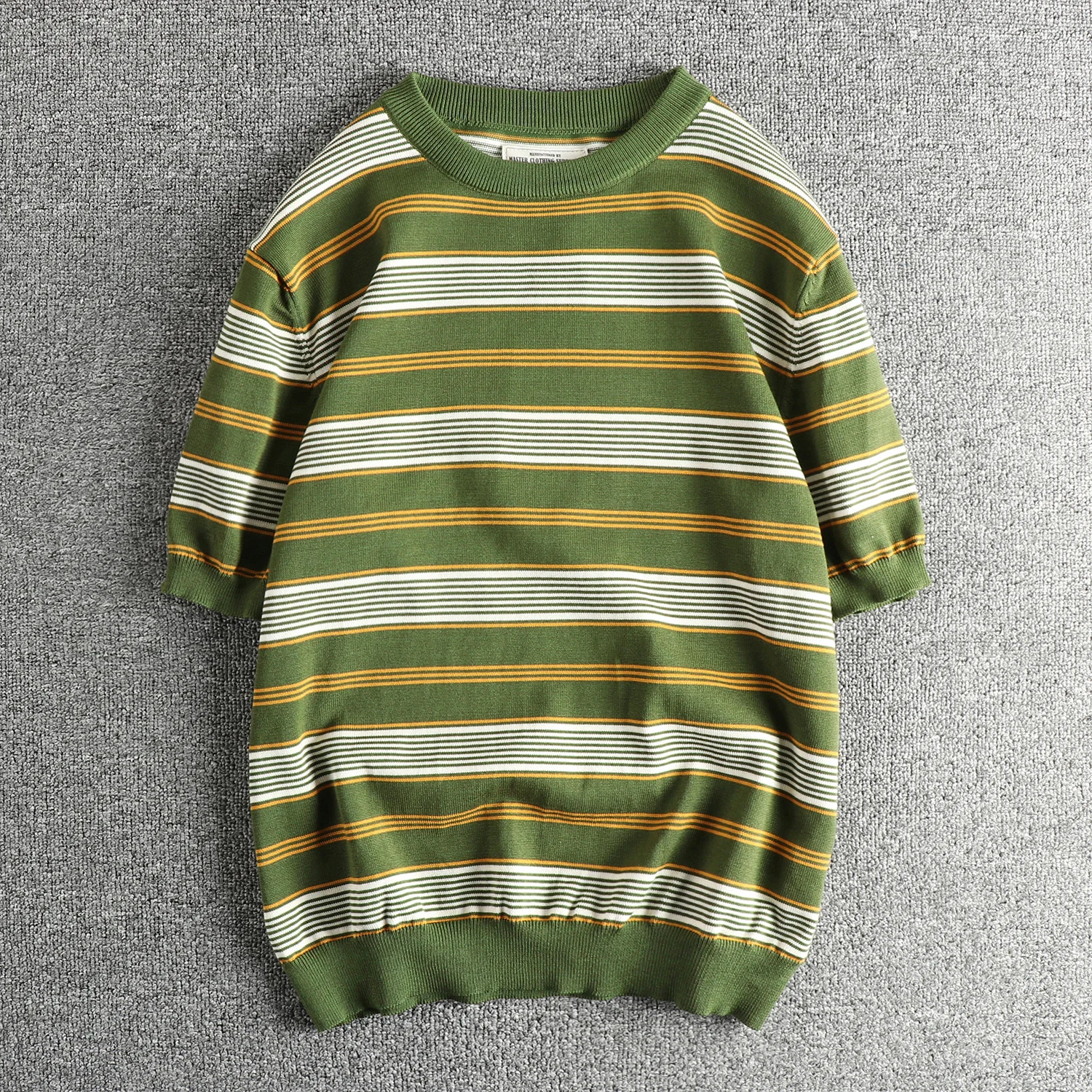 Cooling Lyocell Knitted Fabric Slim Fit Short Sleeve T-Shirt Men's American Classic Trendy Retro Stripes Youth Half Sleeve
Cooling Lyocell Knitted Fabric Slim Fit Short Sleeve T-Shirt Men's American Classic Trendy Retro Stripes Youth Half Sleeve
