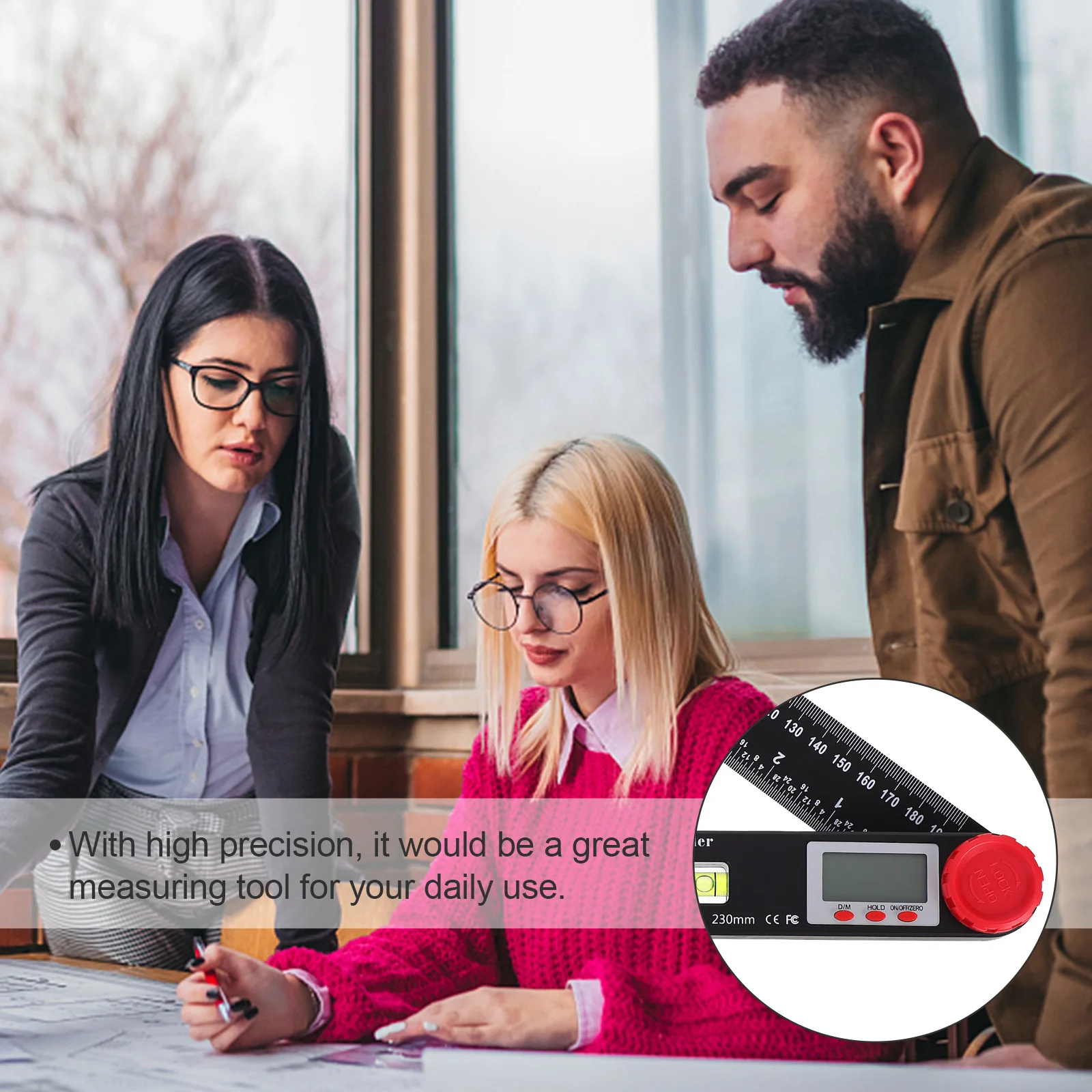 Digital Angle Ruler Professional Precision Woodworking Goniometer Durable Locking Angle Gauge Metric Imperial Scales Digital 
Digital Angle Ruler Professional Precision Woodworking Goniometer Durable Locking Angle Gauge Metric Imperial Scales Digital